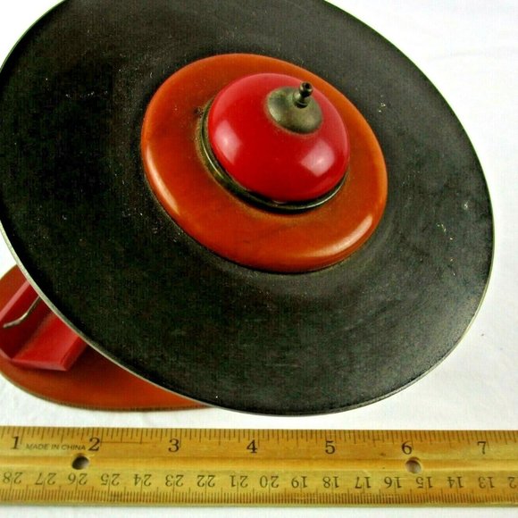 OOAK Bakelite Vintage business Card Holder UFO space alien mid century modern - Picture 6 of 8